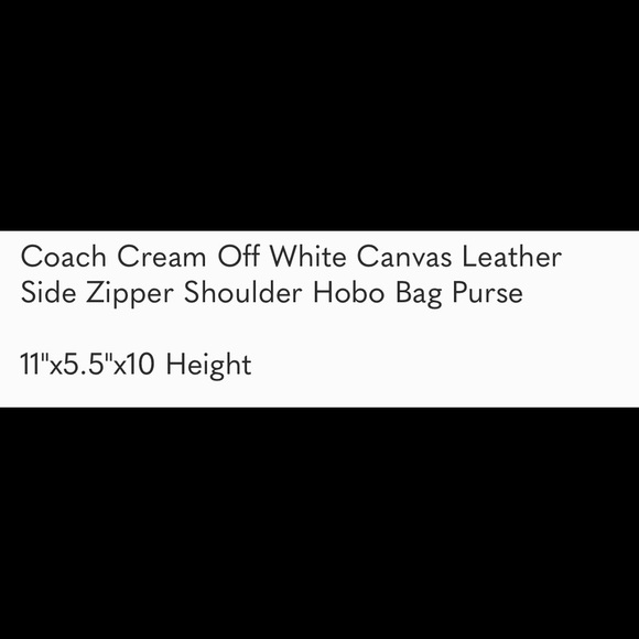 Coach cream leather and canvas bag. Like new condition. - Picture 2 of 8